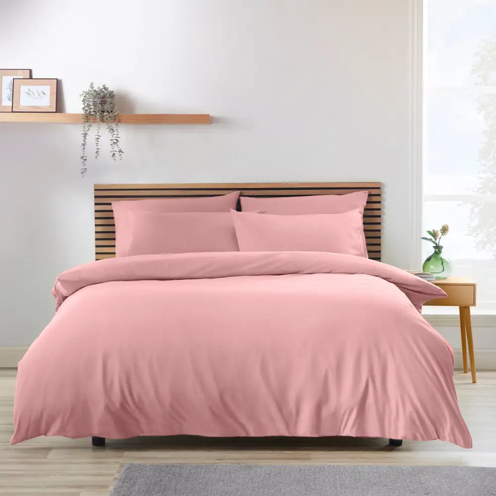 Refined Bedroom Printed Microfiber Duvet Cover Set