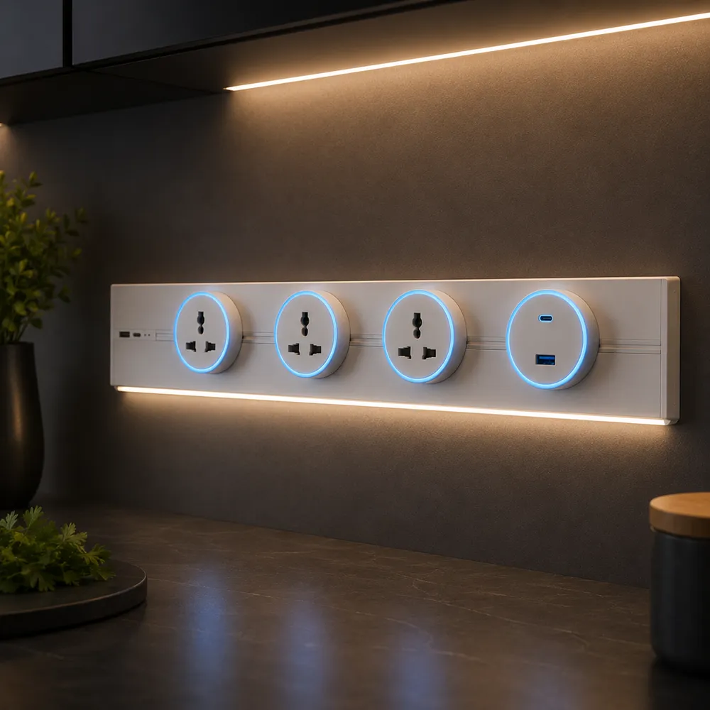 Modular Power Track Socket System