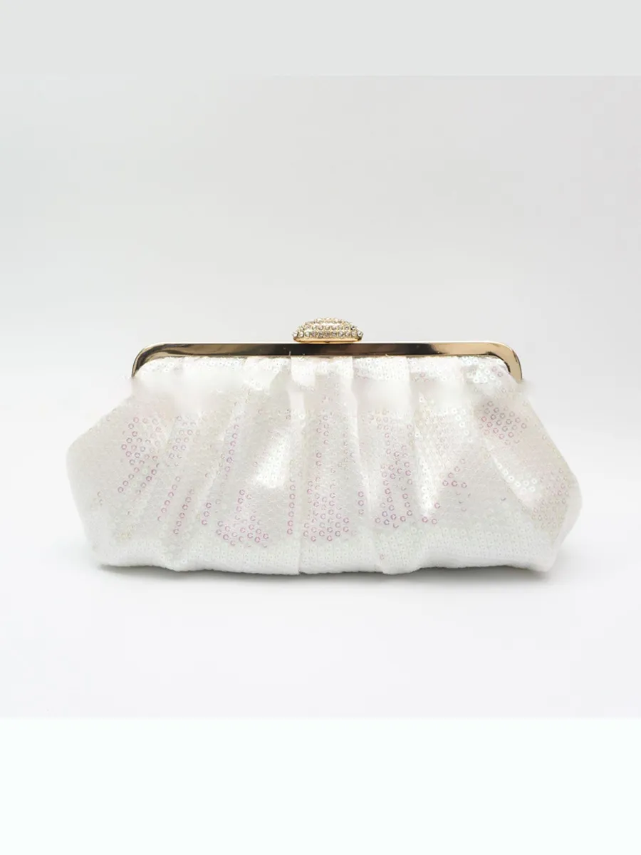 Ivana Fish-Scale Sequin Evening Bag