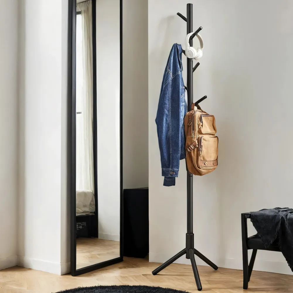 Adjustable Wooden Tree Coat Stand