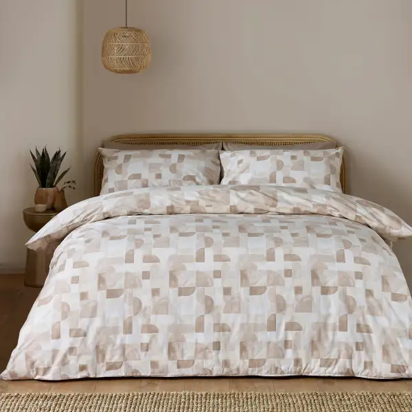 Fresh Bedroom Reversible Printed Linen Duvet Cover Set
