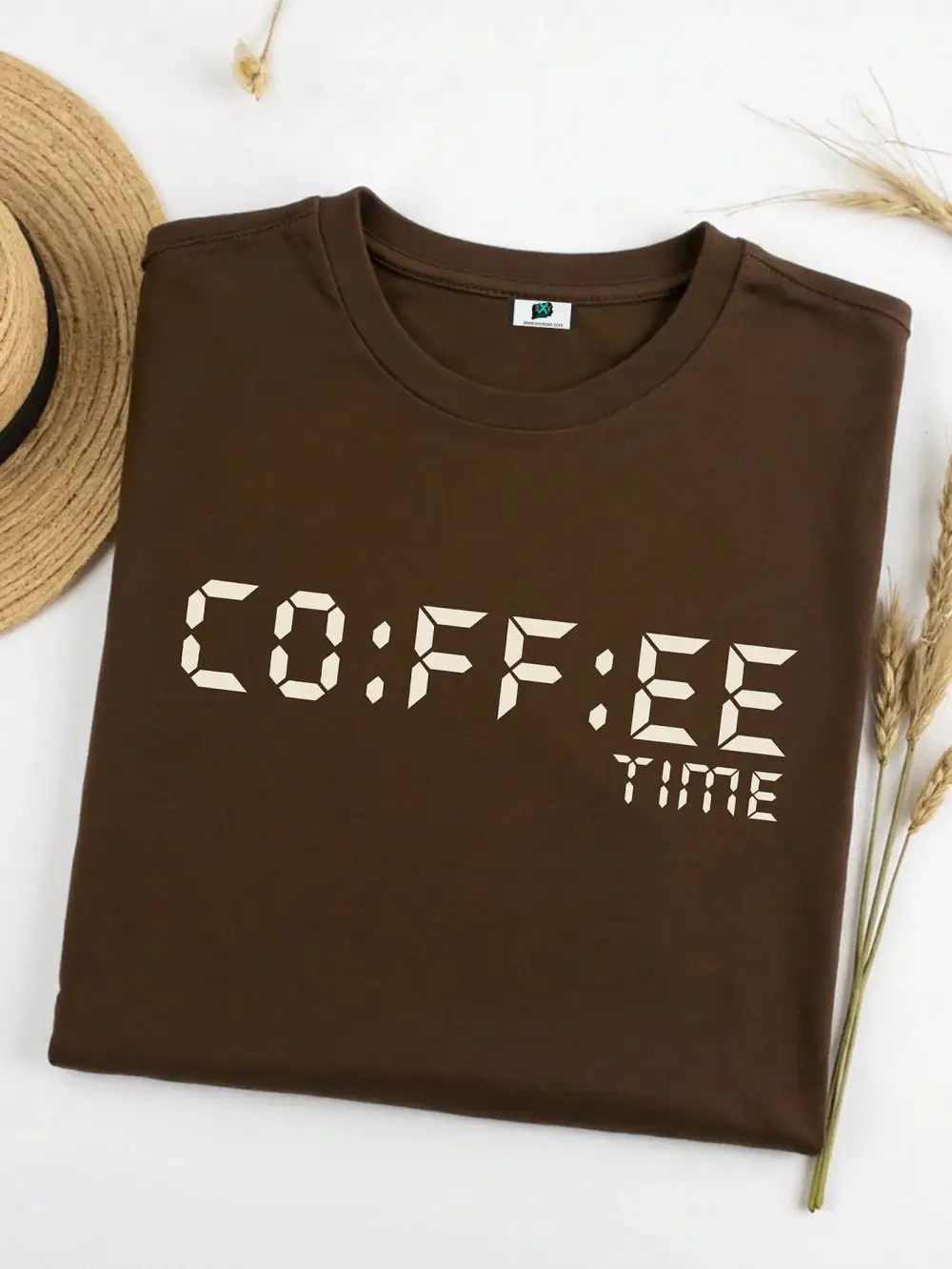 Coffee Time Oversized Baggy Fit T-Shirt