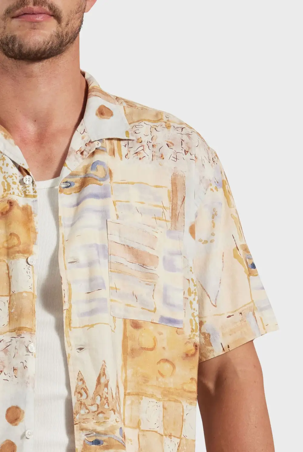 Lightweight Short Sleeve Casual Button Down Shirt