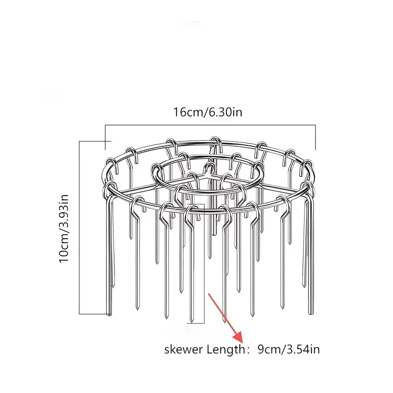 Vertical Grilling Skewer Stand