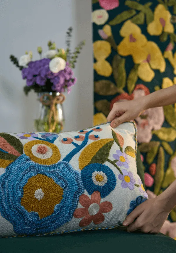 Artisan Paisley Cotton Decorative Cushion Cover
