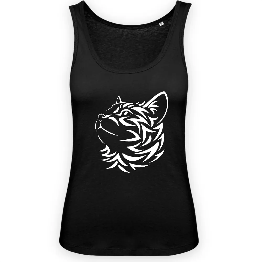 Simple Cat Motif Tank