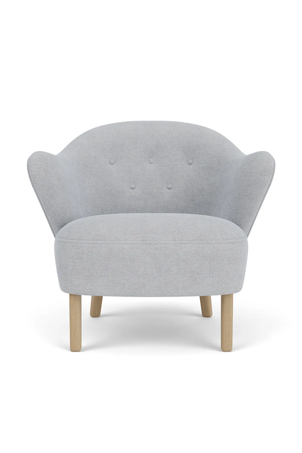 Textured Curved-Back Lounge Chair