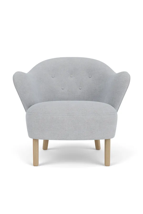 Textured Curved-Back Lounge Chair