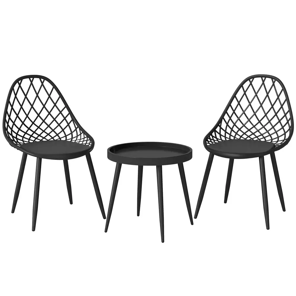 Mesh Metal Weather Ready Garden Bistro Set
