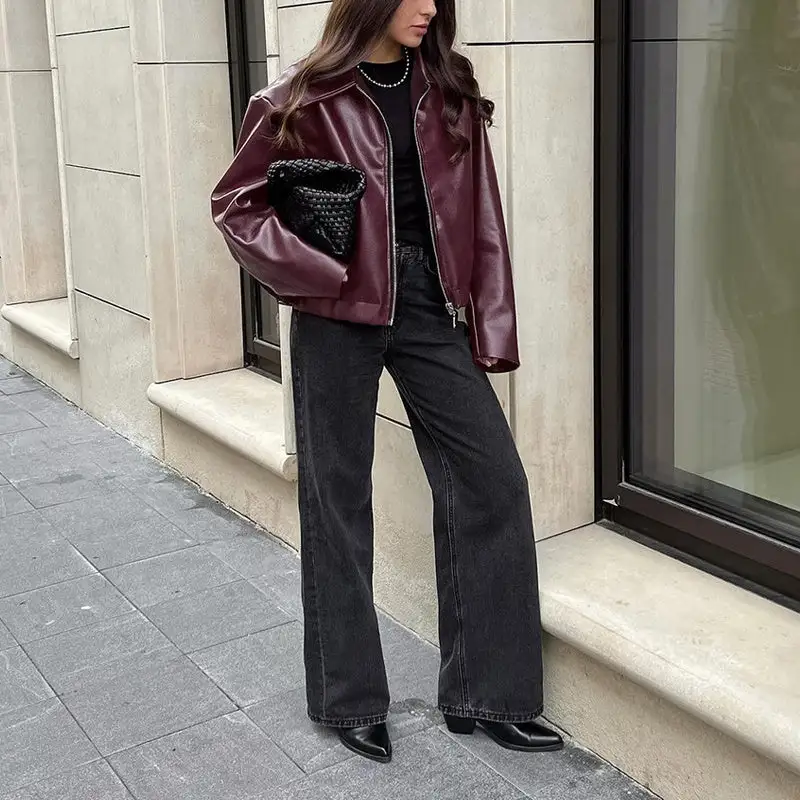 Vintage Faux Leather Jacket