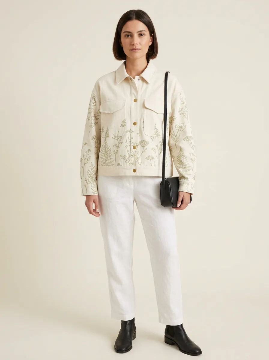 Women's Camden Botanical Wildflower Pattern Jacket