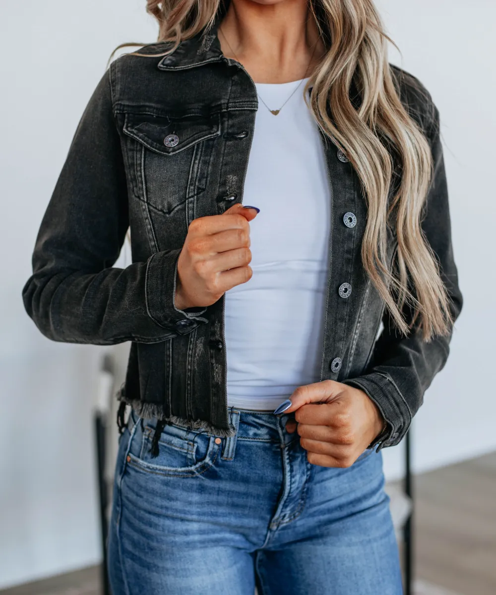 Distressed Denim Jacket