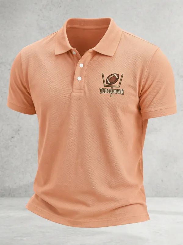 Football Inspired Casual Polo Shirt
