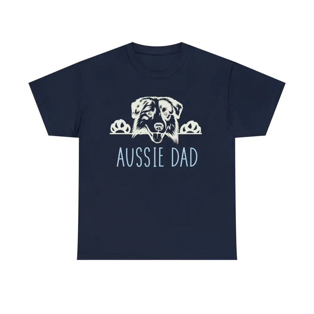 Aussie Dad with Australian Shepherd Dog