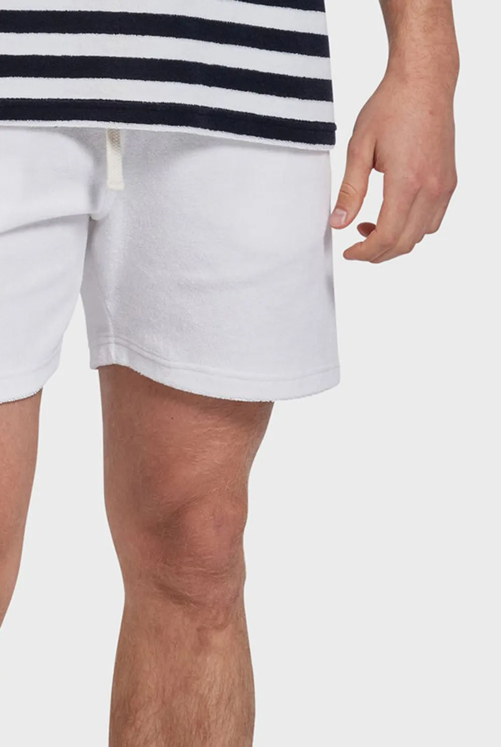 Lightweight Terry Lined Drawstring Beach Shorts