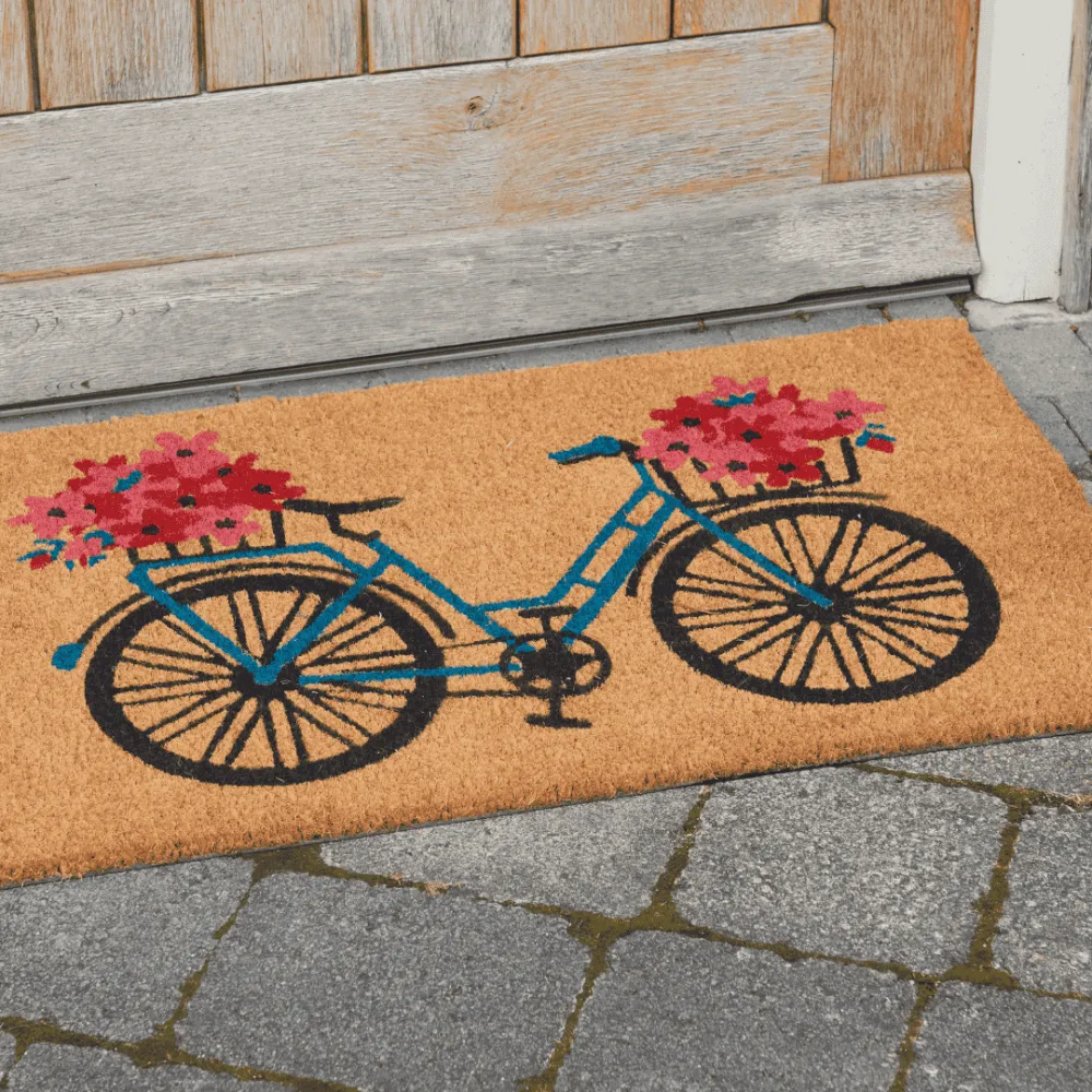 Coir Flower Power Coir Door Mat