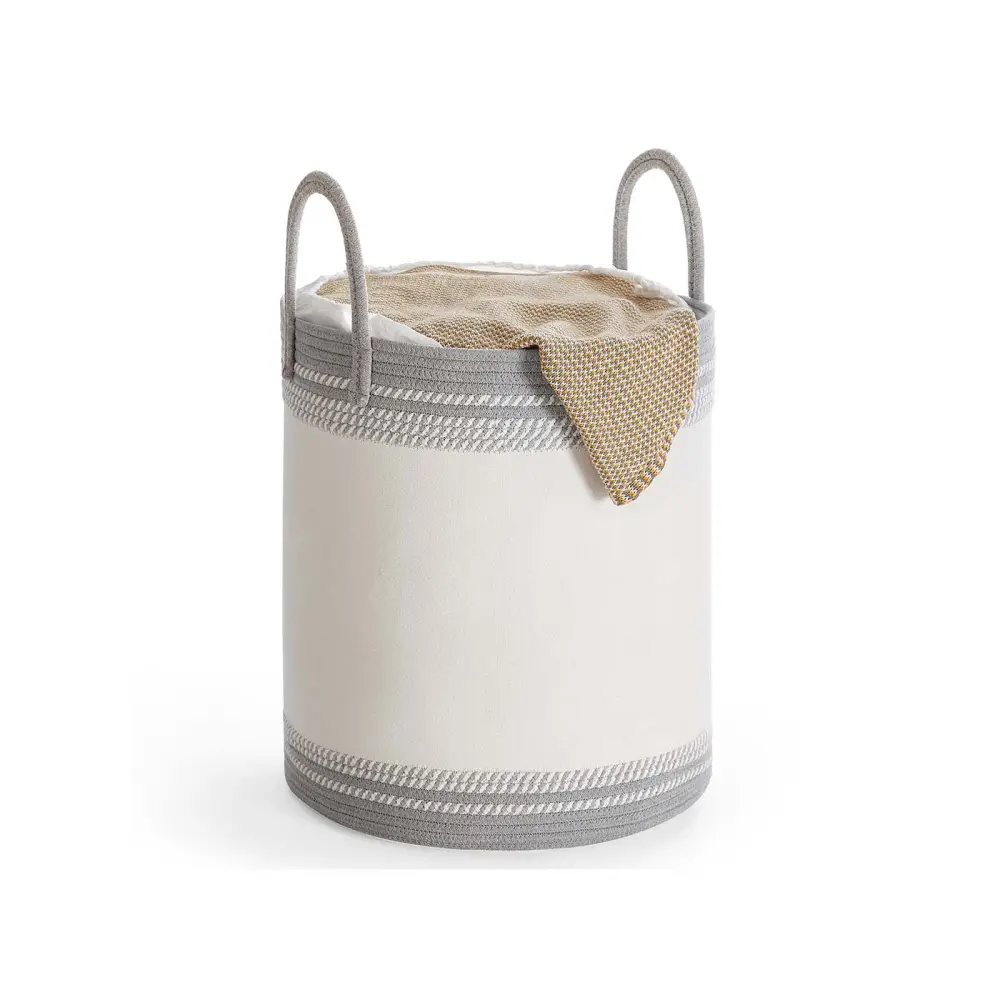 Lidded Foldable Handled Laundry Storage Hamper