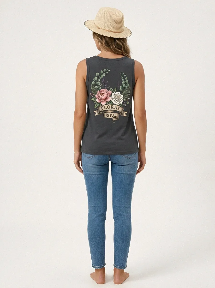 Floral Soul Peony Tank Top