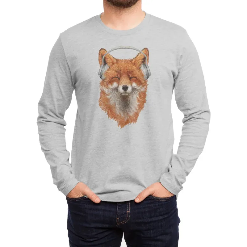 Fox Print Men's Long-Sleeved T-Shirt
