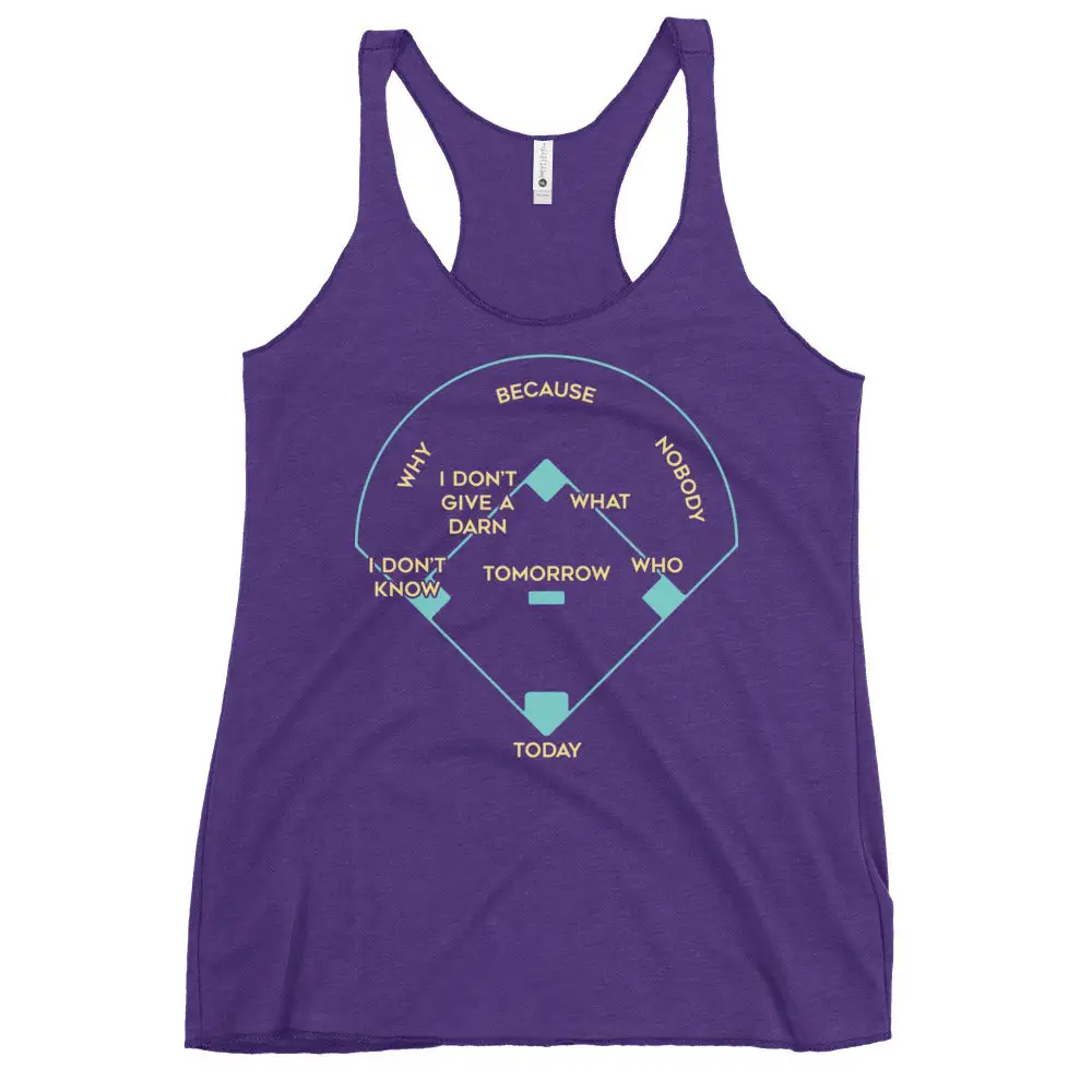 Baseball Positions Racerback Tank