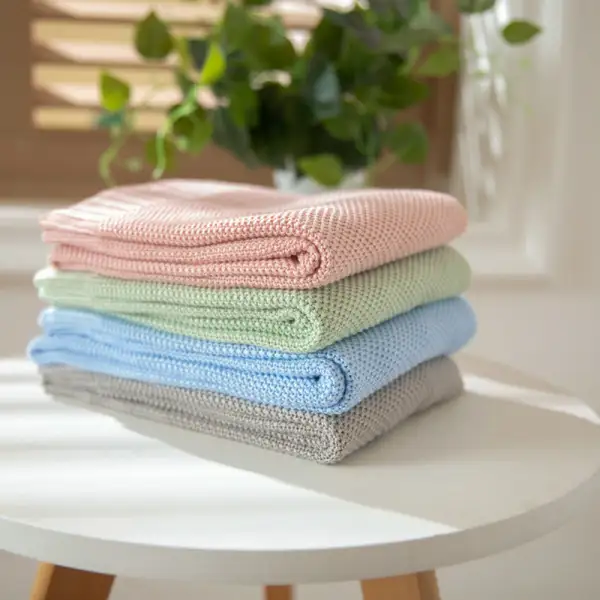 Bamboo Knitted Bed Blanket