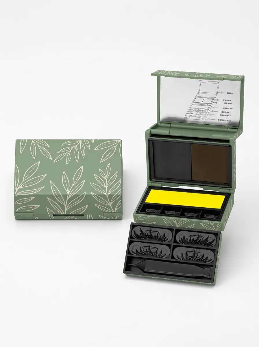 Botanical Leaf Pattern Eye Makeup Stamp Set