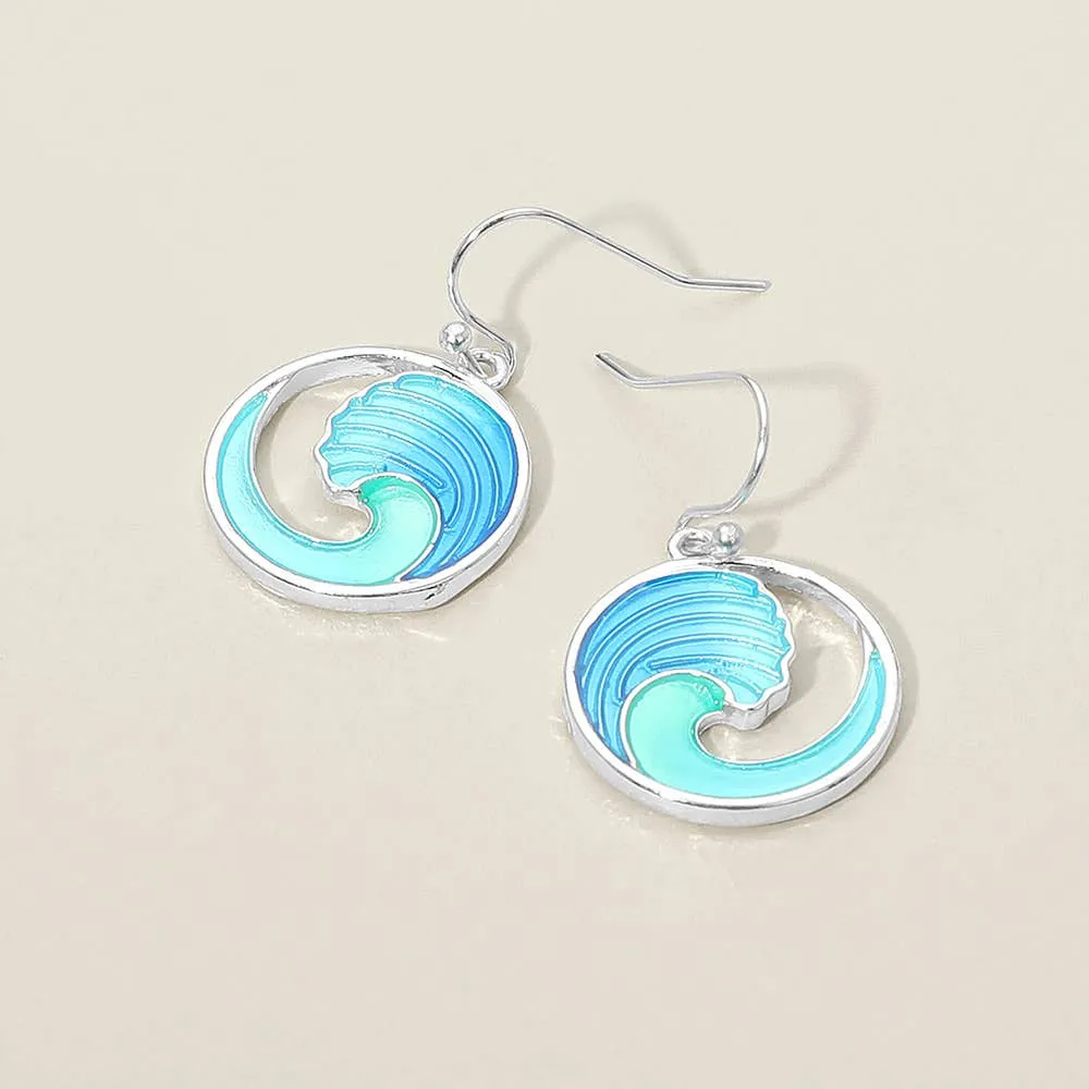Delicate Textured Drop Earrings