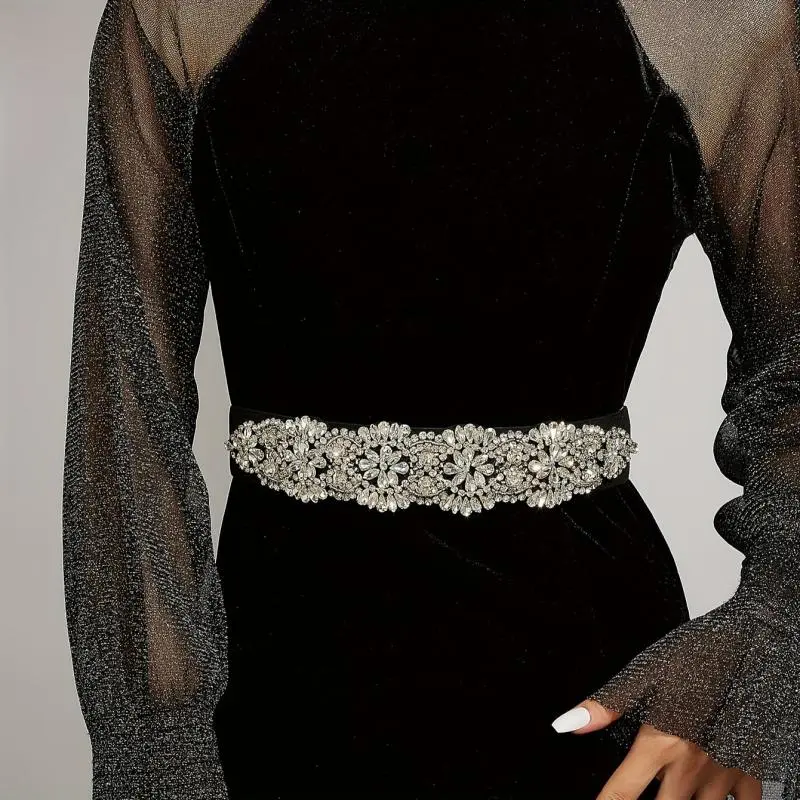 Rhinestone Women's Corset Belt