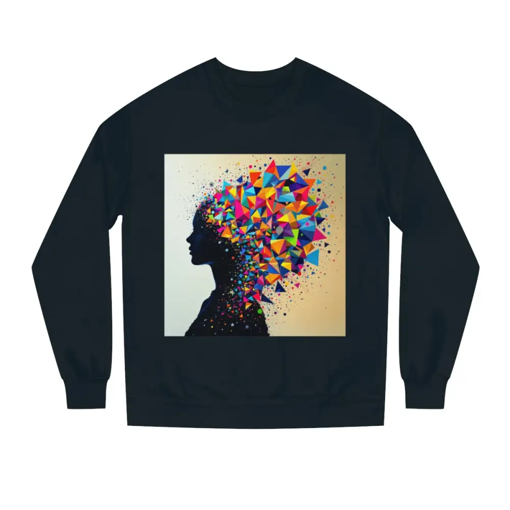 Geometric Burst Crewneck Sweatshirt