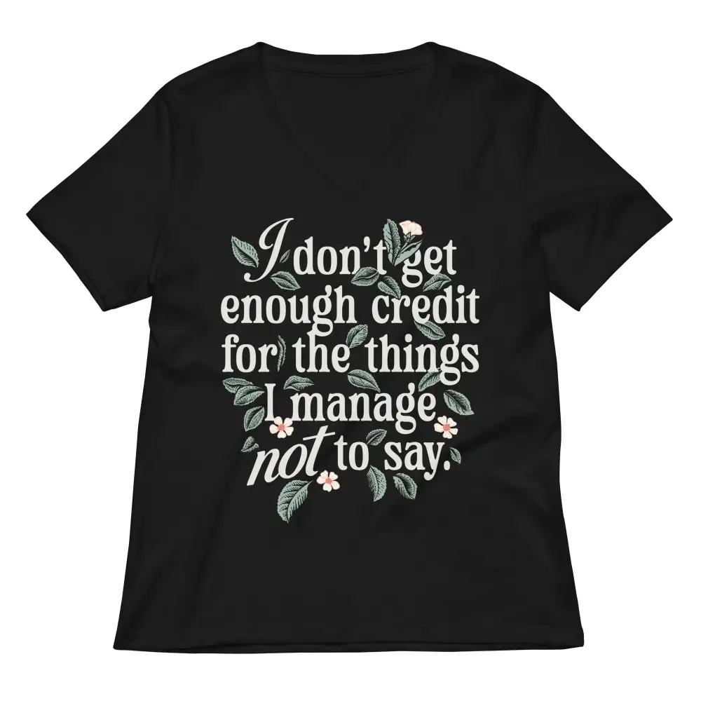 Quiet Thoughts V Neck Tee