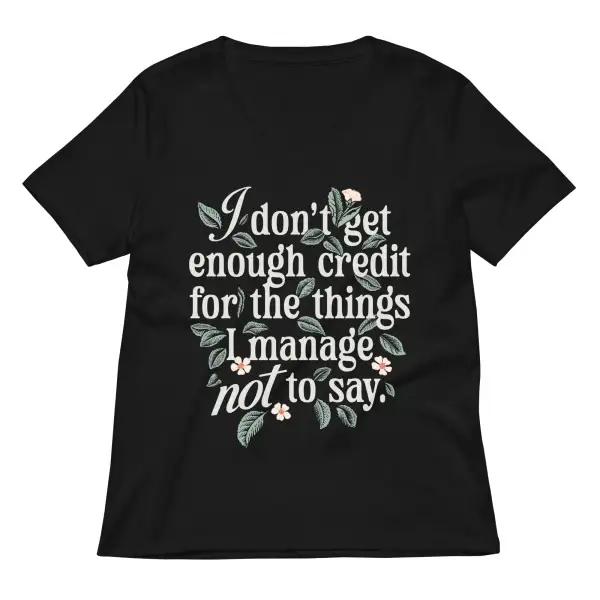 Quiet Thoughts V Neck Tee