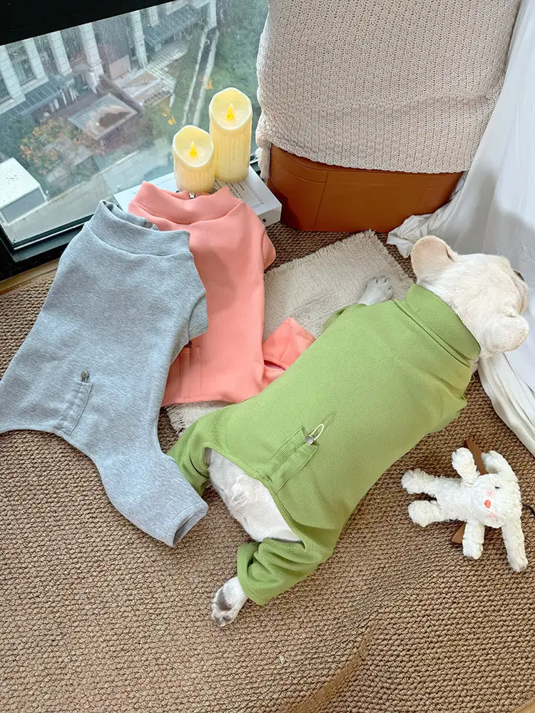 Zipper Up Fleece Lined Pajama Set