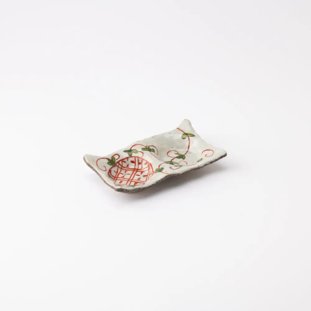 Arabesque Divided Sauce Plate