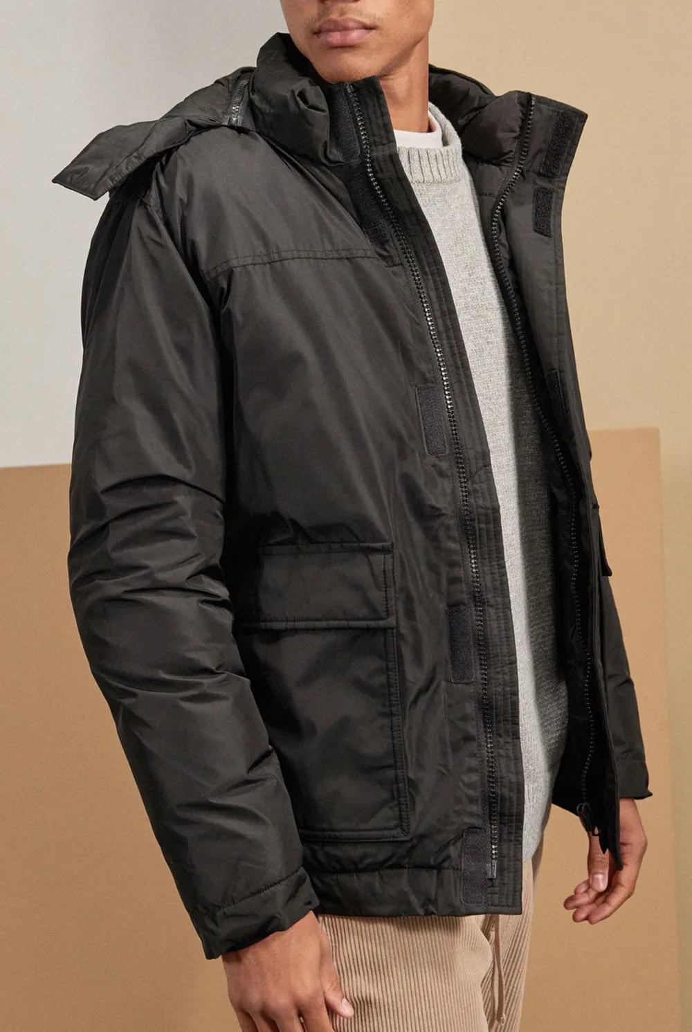 Water Resistant Puffer Insulated Winter Jacket