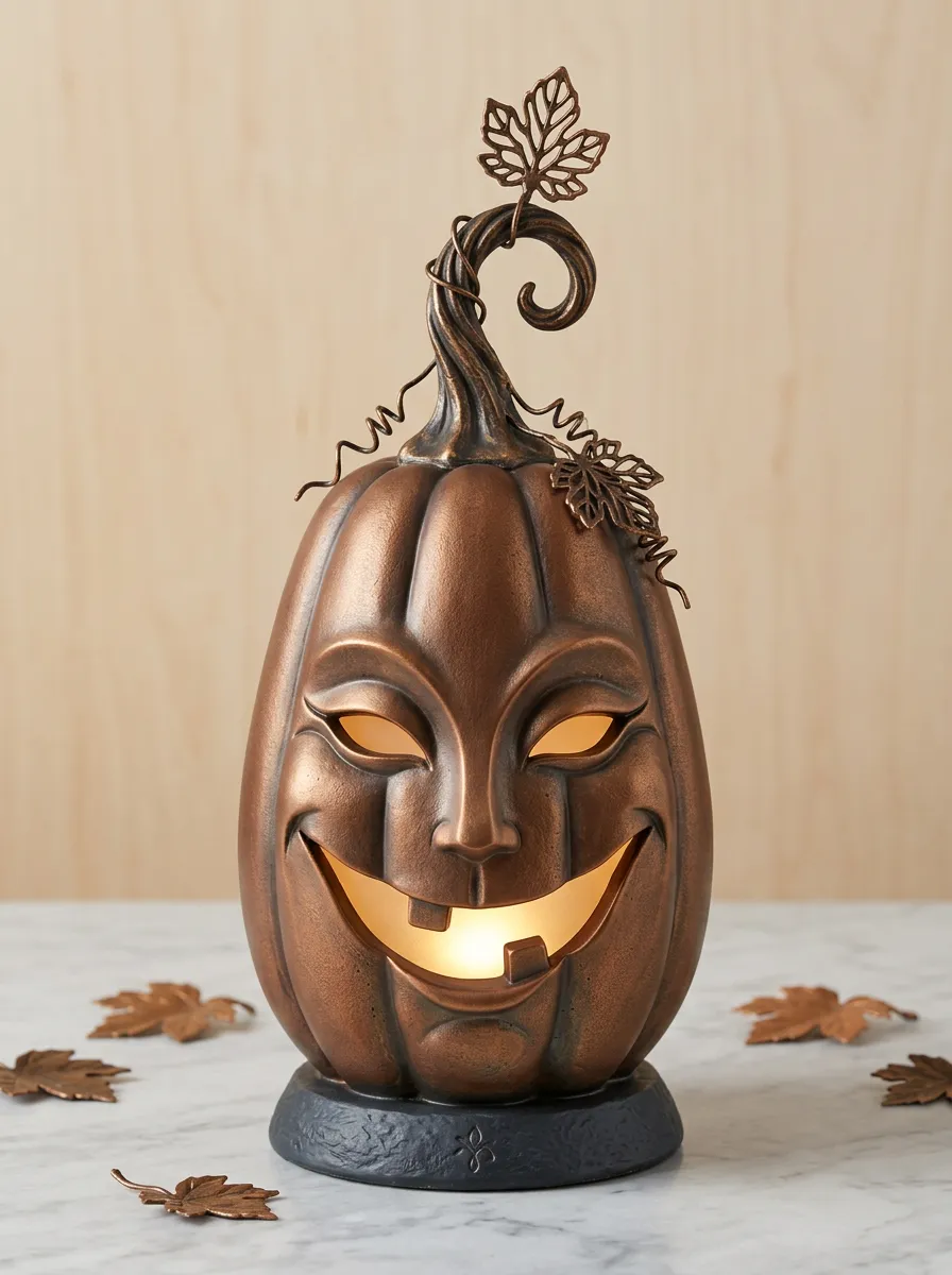 Halloween Gothic Jack-O-Lantern LED Table Ornament