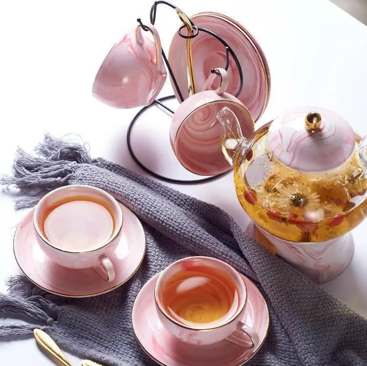 Stone Trimmed Tea Set