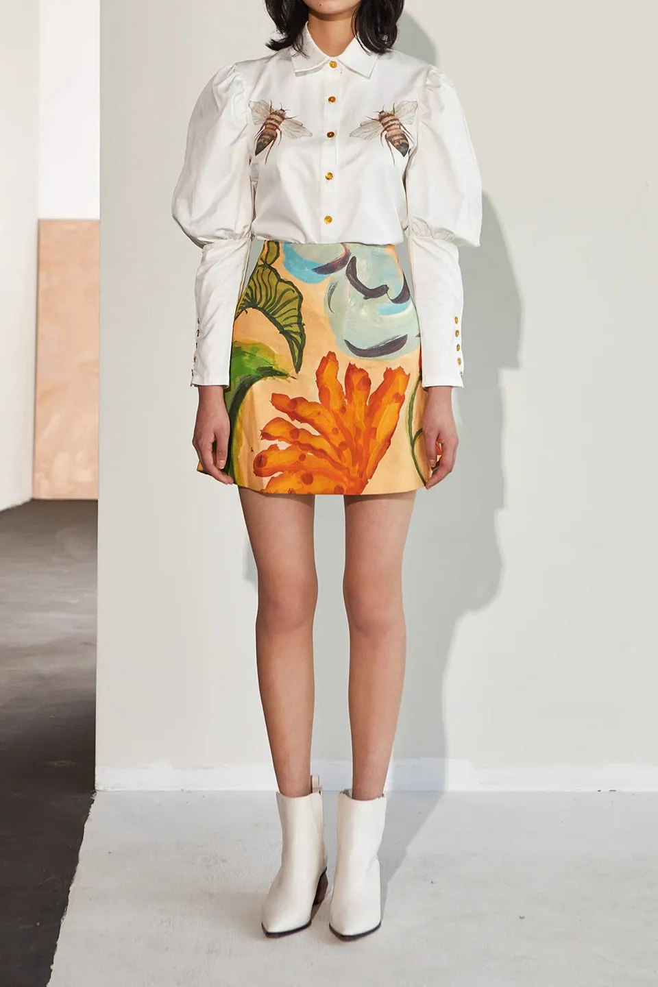 Simple Clean Everyday Casual Polyester Skirt