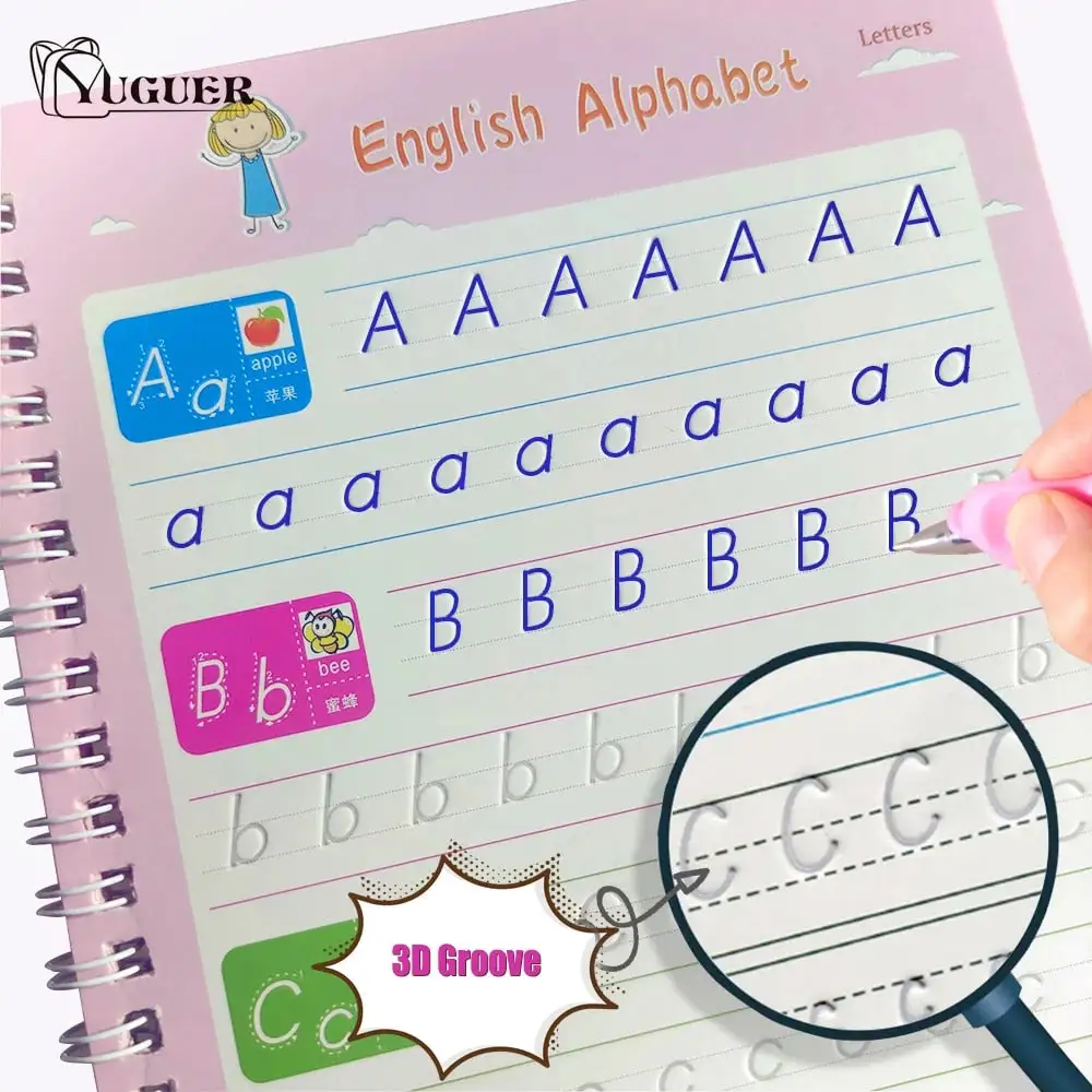 4pc Magic Practice Copybook for kids