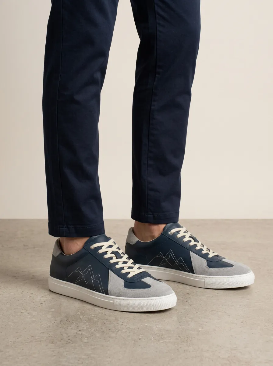 Men's Mountain Lover Embroidered Printed Casual Shoes