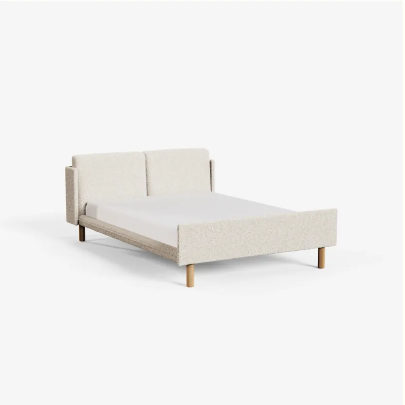 Upholstered Boucle Bed