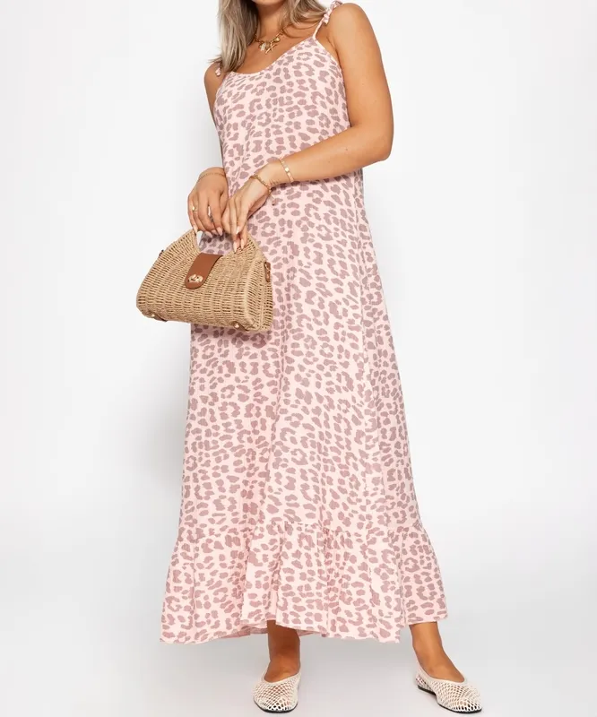 Pink Animal Print Dress