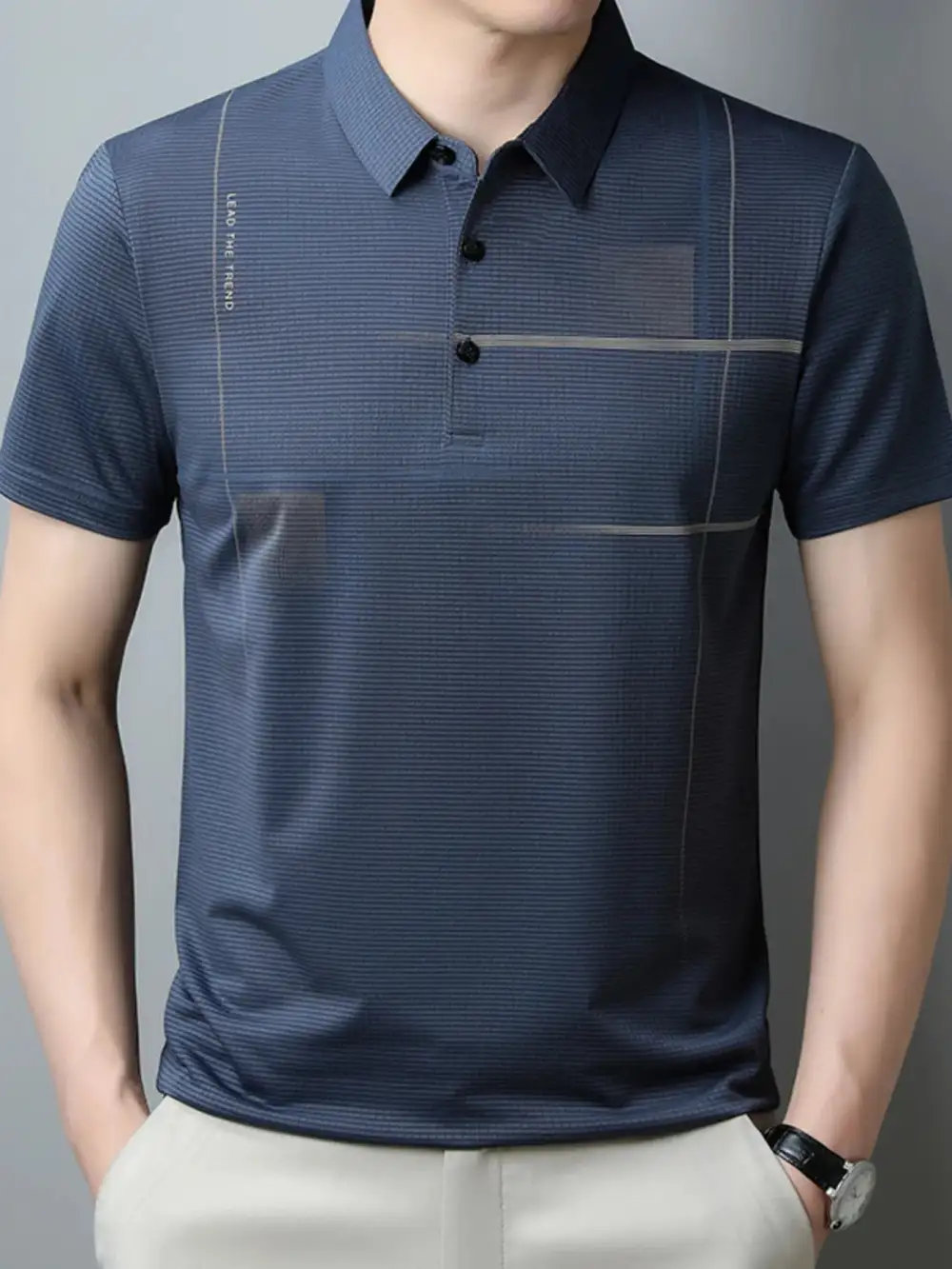 Natural Feel Short Sleeve Collared Polo Shirt