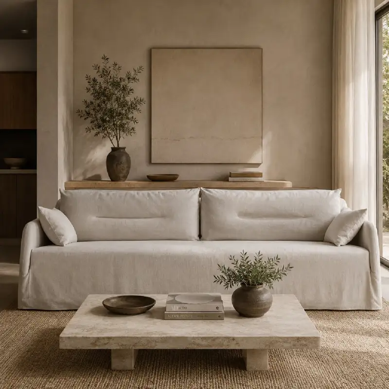 Relaxed Linen Sofa
