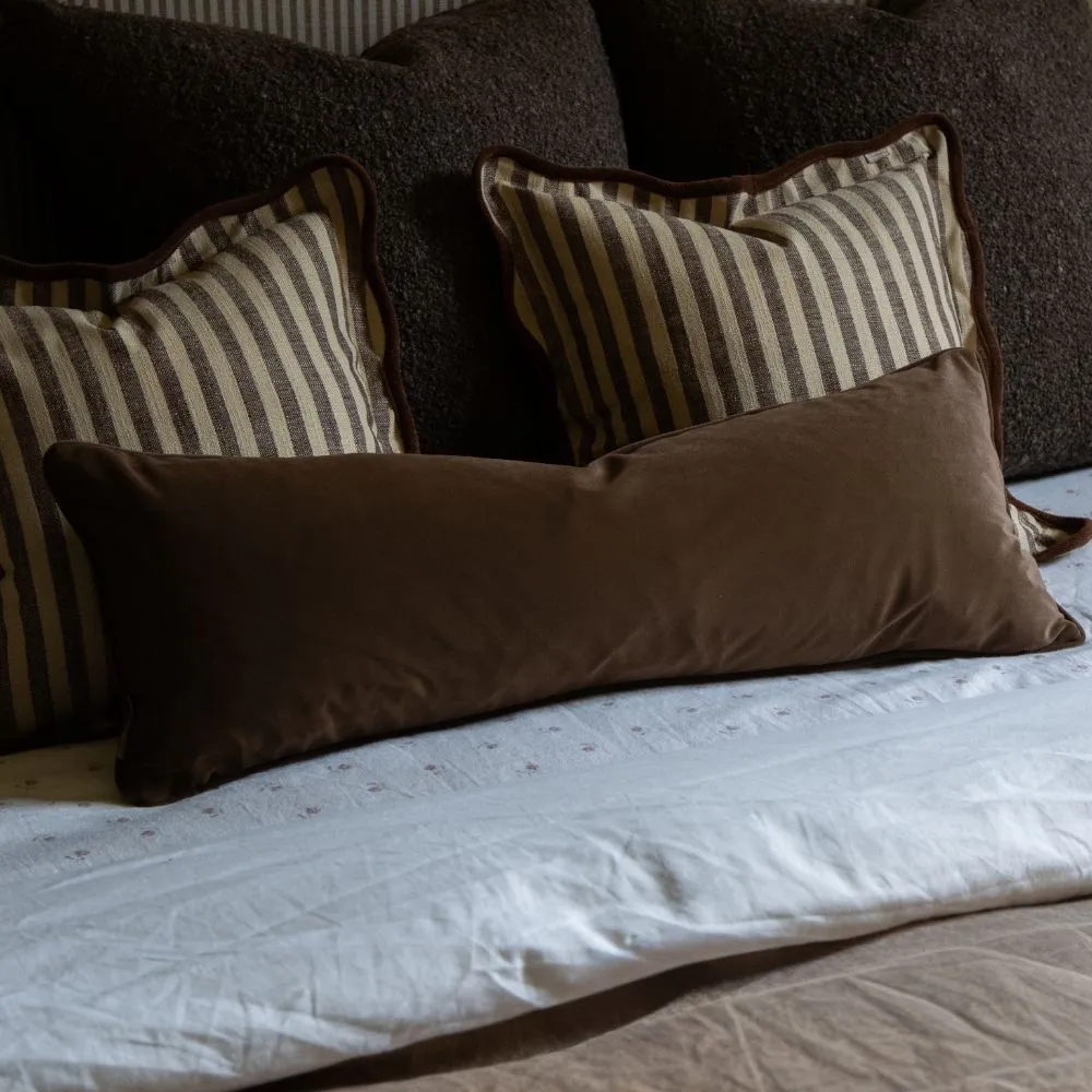 Velvet Bolster Accent Cushion