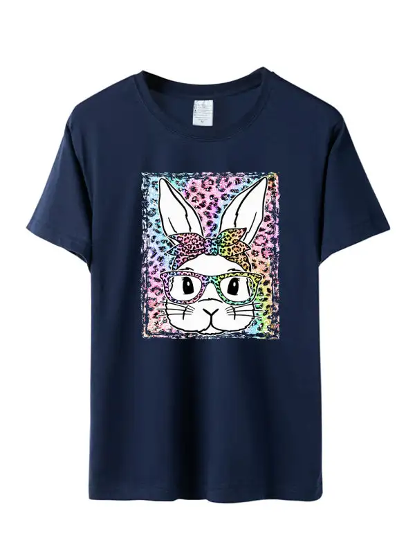 Effortless Round-Neck Collared Short-Sleeve Knit T-Shirt