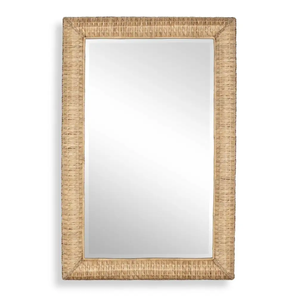 Rectangular Seagrass Mirror