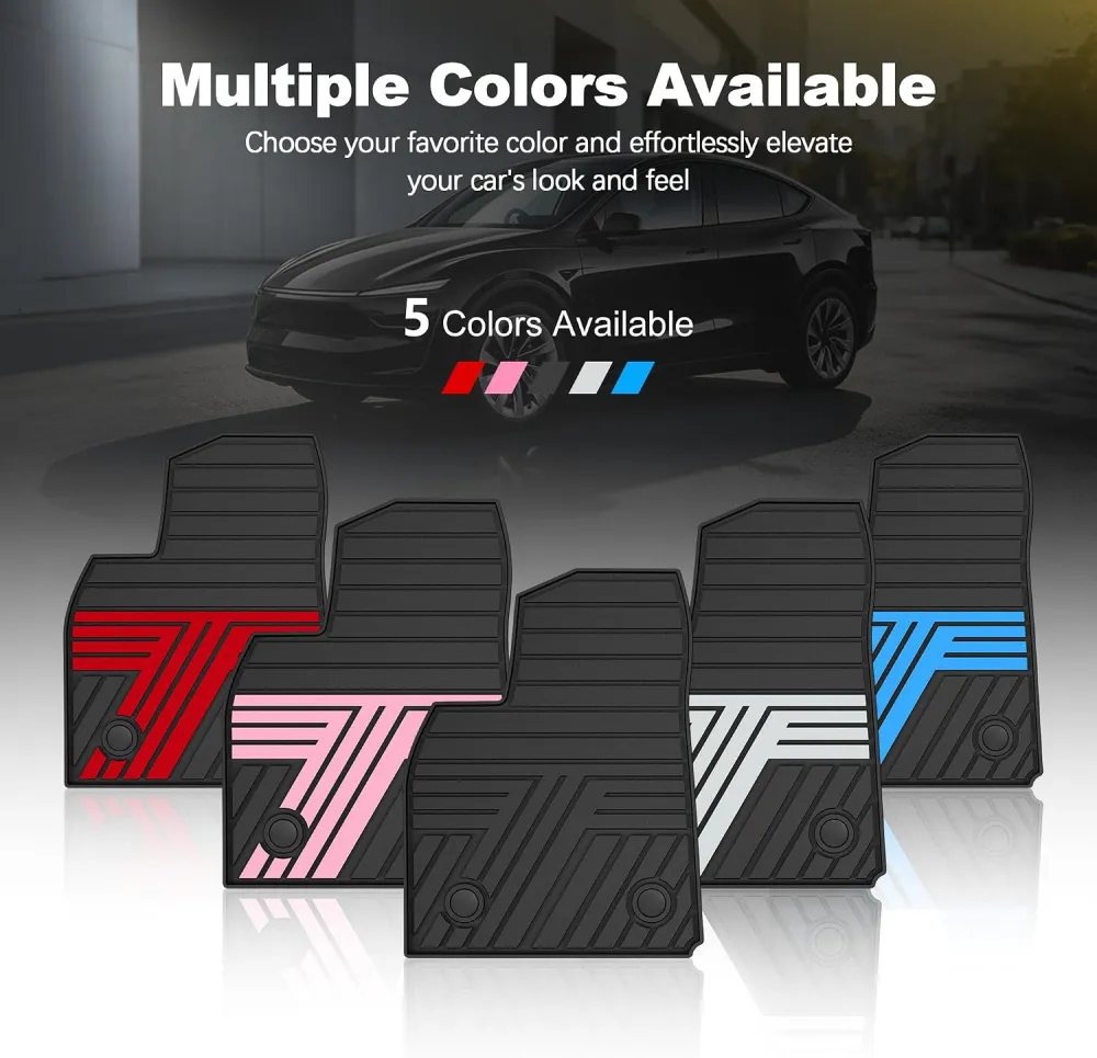 Floor Mats Fit for 2025 2026 All Weather Protection 1st & 2nd Row Floor Liners Car Mats, Black