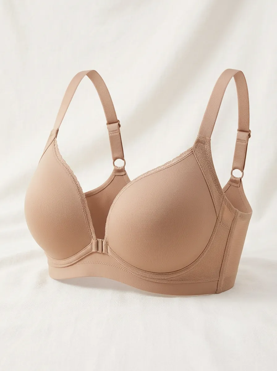 Essential Front Closure Padded Seamless Shape Women's Bra