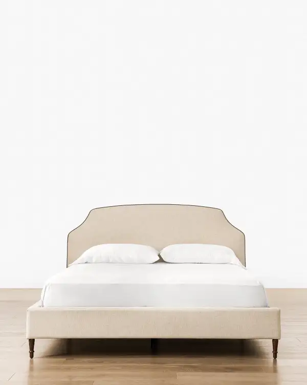 Upholstered Oak Bed
