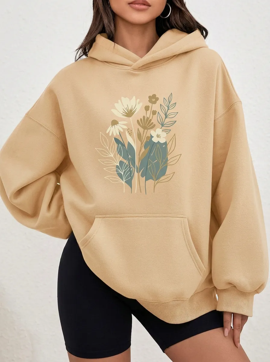 Botanical Nature Wildflower Hoodie